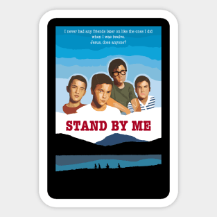 Stand By Me- Movie Poster Design Sticker